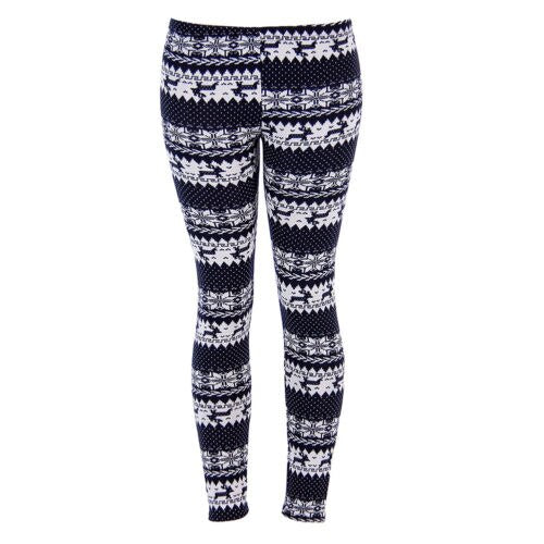 Women's Autumn Leggings Girl Winter Legging Bottoms Snowflake Christmas Deer Print Leggings Women Clothing Jeggings