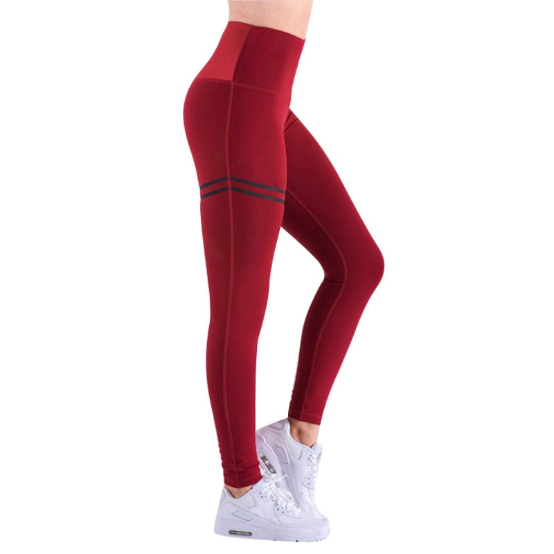 Solid Sporting Leggings Clothing For Women's Fitness Quick Dry Pants High Waist Leggins Workout Leggings