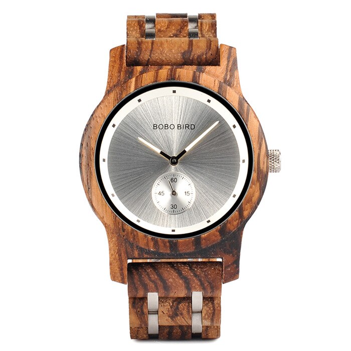 Promotion BOBOBIRD Watch Stylish Wooden Chronograph Timepieces Wood Quartz Wristwatch Best Gift In Box relogio masculino VQ18