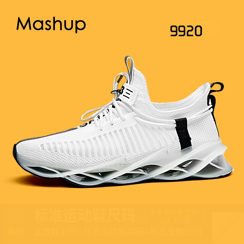 SENTA New Blade Running Shoes man Korean Cool Spring Shoes Non-slip Light Shock Absorber Breathable Sports Shoes Zapatos BALCK