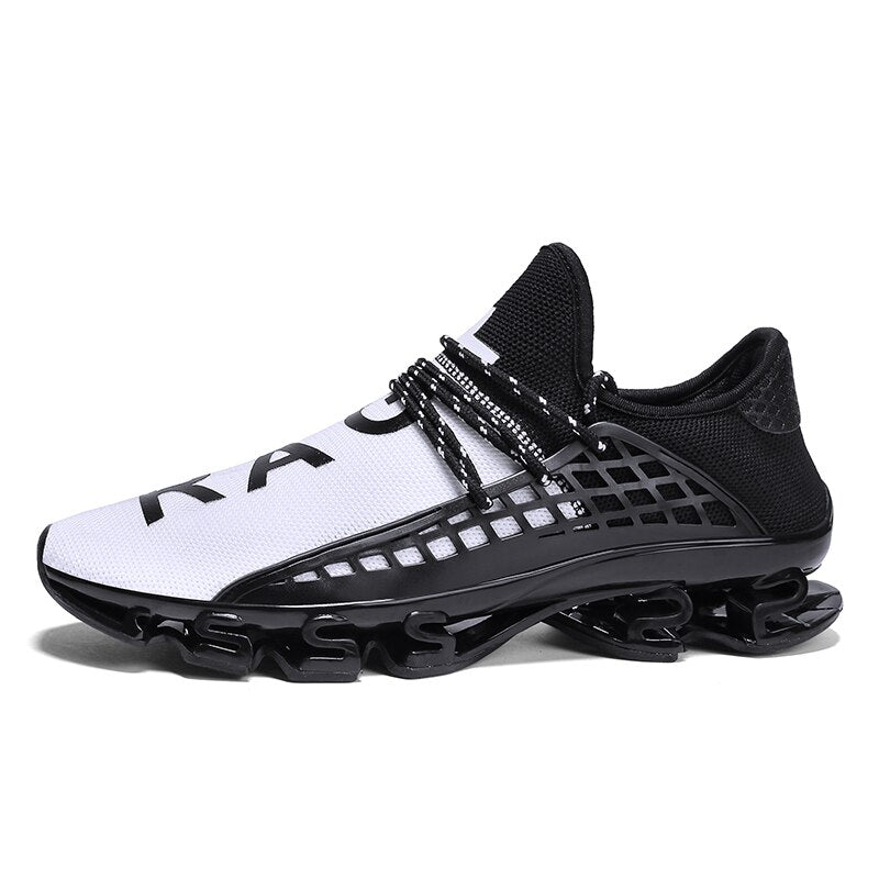 SENTA New Blade Running Shoes man Korean Cool Spring Shoes Non-slip Light Shock Absorber Breathable Sports Shoes Zapatos BALCK