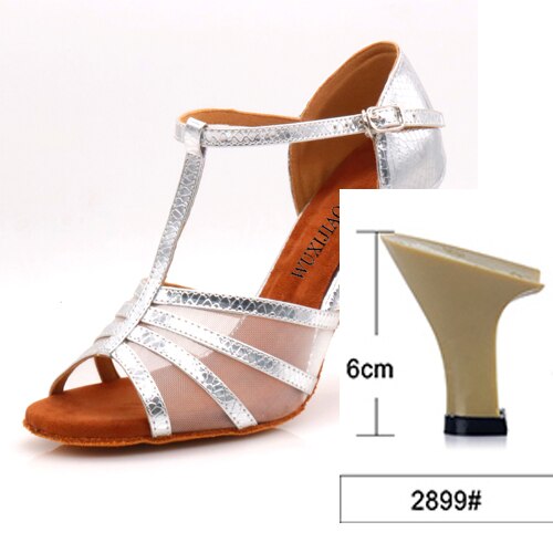 women's latin dance shoes Rhinestone Size US 4-12 bronze Salsa Satin Shoes For Comfortable 10cm Heel Height Dancing