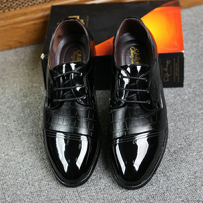 patent leather	crocodile shoes men classic oxford shoes for men black brown wedding shoes men office gents shoes herenschoe 789