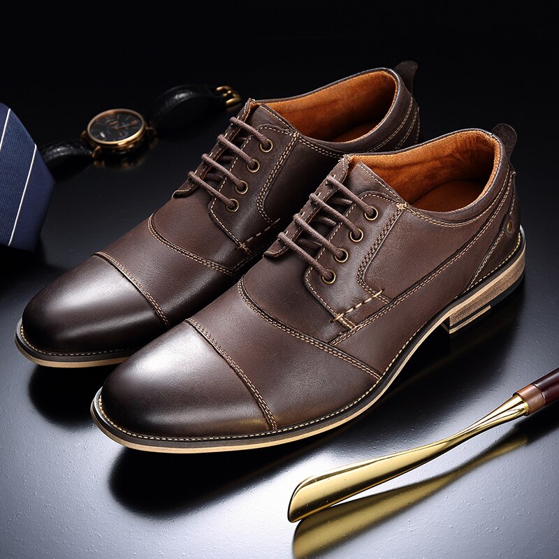 Genuine cow Leather Men formal shoes gents classic designer leather elegant luxury men oxford shoes #FZ18911