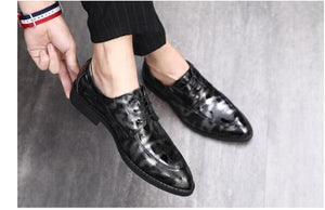 sapato social masculino oxford shoes for men male office business dress flats men's shoes wedding party gents brogues classic