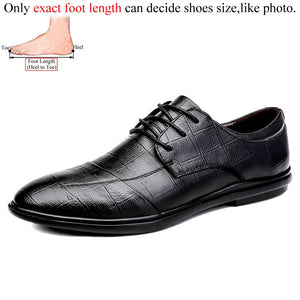 Genuine Leather Formal Official Mens Derby Dress Shoes Business Men Social Shoe Gents Gentlemen Corporate Shoes Classic Brown