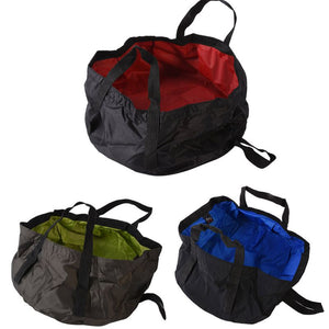 8.5L Outdoor Travel Folding Camping Washbasin Ultra-light Portable Basin Bucket Bowl Sink Washing Bag Hiking Water Bucket H6