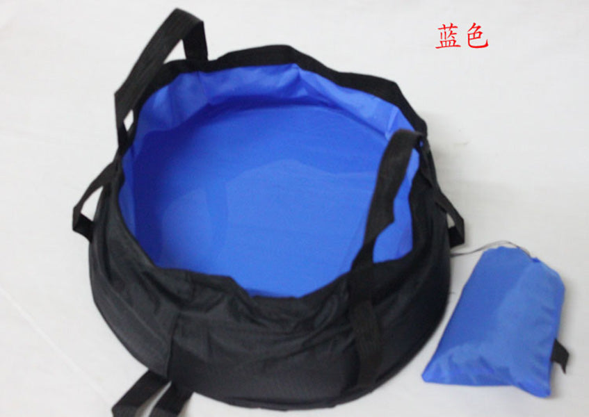 8.5L Outdoor Travel Folding Camping Washbasin Ultra-light Portable Basin Bucket Bowl Sink Washing Bag Hiking Water Bucket H6