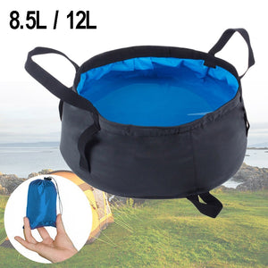 8.5L-12L Ultra-light Portable Foldable Folding Washbasin Basin Outdoor Survival Travel Camping Equipment Hiking Accessories