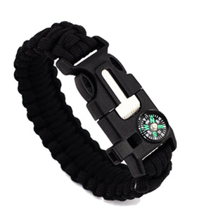 Braided Pulseras Camping Rescue Bracelets Parachute Outdoor Survival Paracord Camp Equipment Emergency Multi Tool Survival Rope