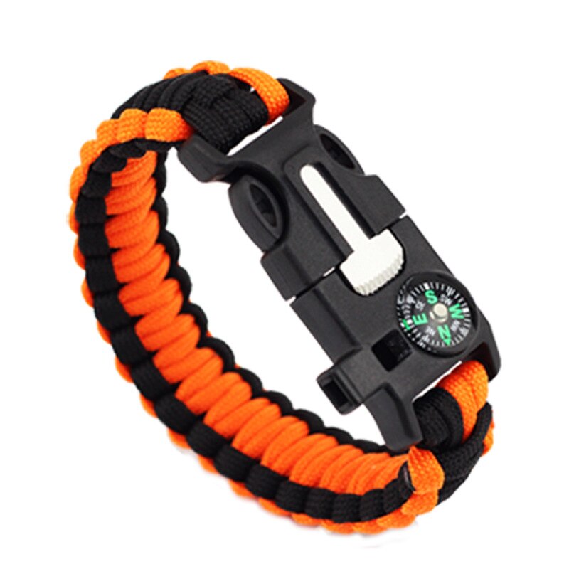 Braided Pulseras Camping Rescue Bracelets Parachute Outdoor Survival Paracord Camp Equipment Emergency Multi Tool Survival Rope