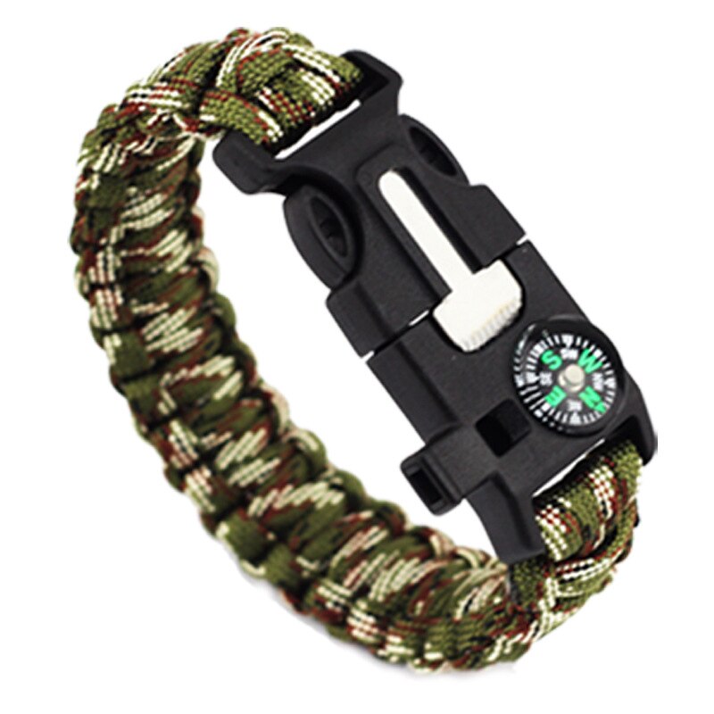 Braided Pulseras Camping Rescue Bracelets Parachute Outdoor Survival Paracord Camp Equipment Emergency Multi Tool Survival Rope