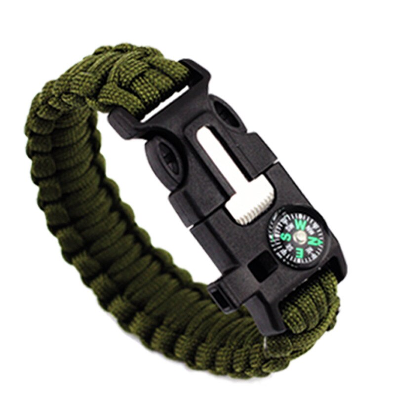 Braided Pulseras Camping Rescue Bracelets Parachute Outdoor Survival Paracord Camp Equipment Emergency Multi Tool Survival Rope