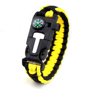 Braided Pulseras Camping Rescue Bracelets Parachute Outdoor Survival Paracord Camp Equipment Emergency Multi Tool Survival Rope