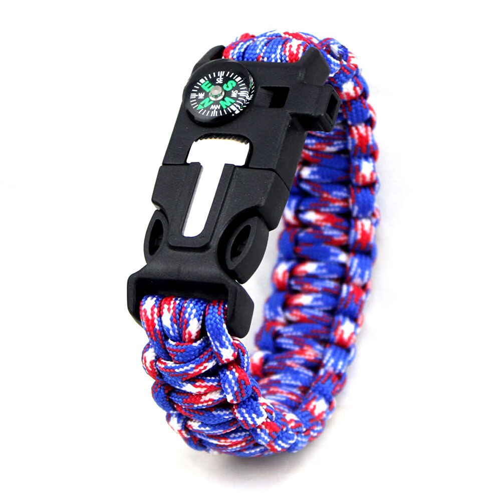 Braided Pulseras Camping Rescue Bracelets Parachute Outdoor Survival Paracord Camp Equipment Emergency Multi Tool Survival Rope