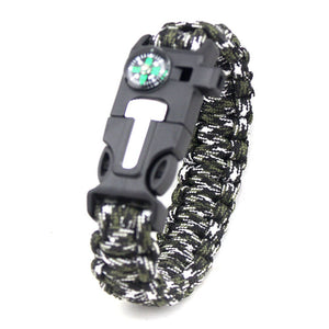 Braided Pulseras Camping Rescue Bracelets Parachute Outdoor Survival Paracord Camp Equipment Emergency Multi Tool Survival Rope